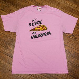 Official Licensed Mystic Pizza Tee - A Slice of Heaven - Pink Adult size Large